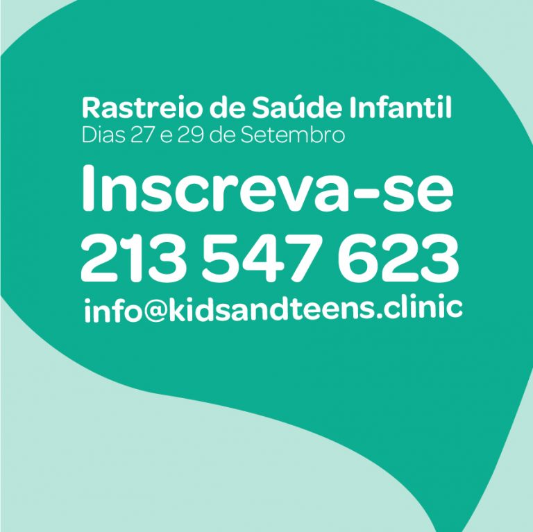 rastreio de saude infantil 27 e 29 de Setembro 2018